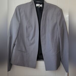 Le Suit Women's Gray Blazer Jacket & Skirt 2pc